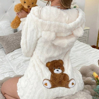 Cozy Teddy Embroidered Jump Suit